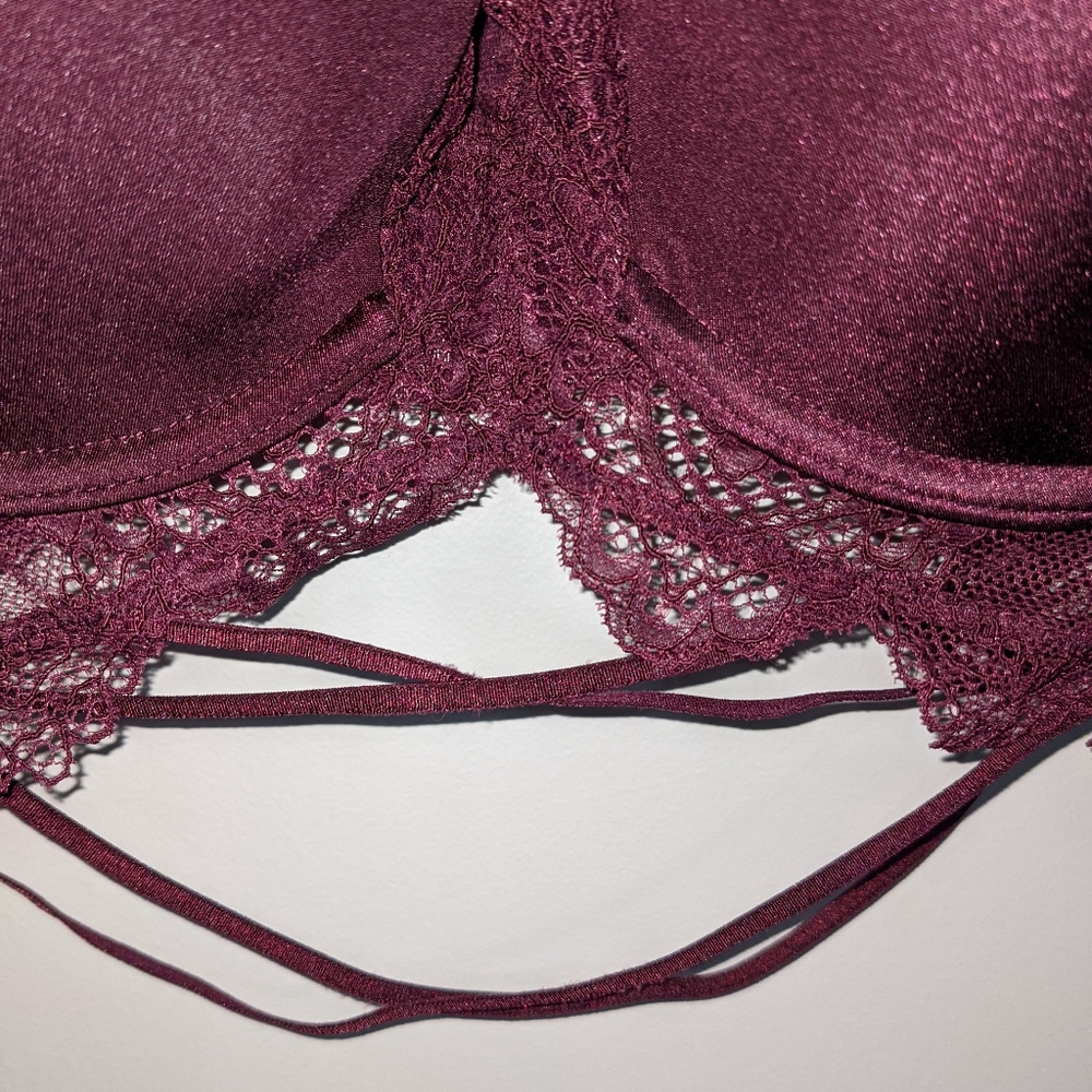 Lace & Ribbon Underwire Bra - Picture 5 of 7